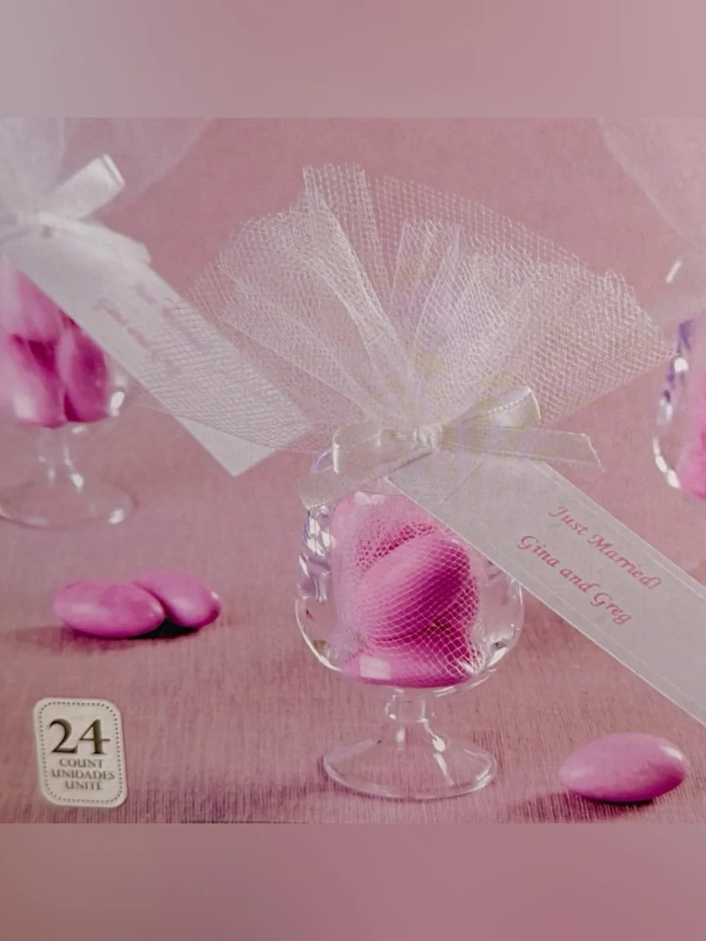 New VTG Wilton Party Favor Kit 24 Count Wedding Shower Mini Goblets Printable